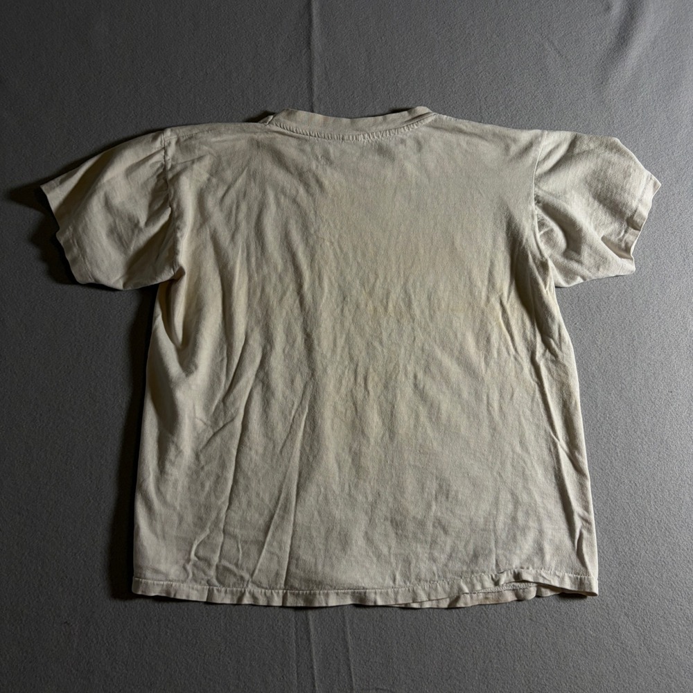 Vintage 90s Champion Minnesota Graphic T Shirt Made in USA Cream Mens L Boxy - Picture 2 of 4